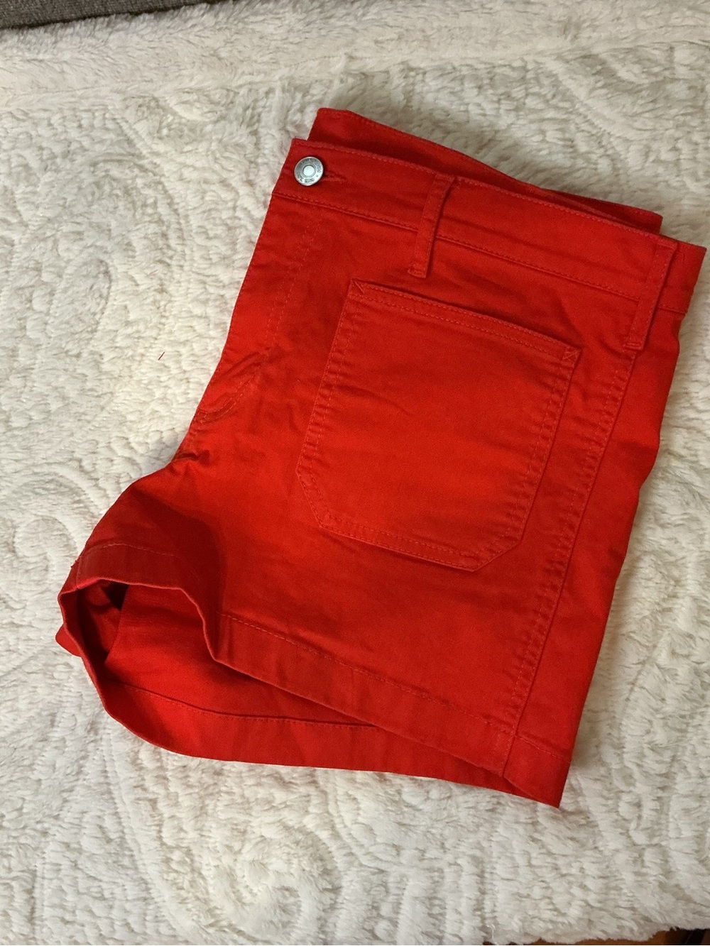 GAP Women's Bright Red Denim Shorts Sz 31R